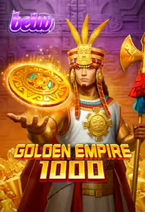 Interface de jogo do slot Golden Empire 1000 com tema de pirâmides maias